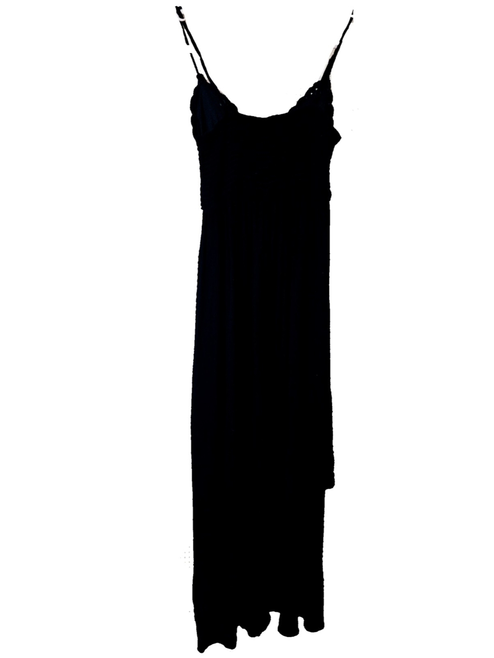 5/$50 Black Maxi Slip Dress with Spaghetti Straps